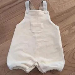 アイボリー コーデュロイ　ロンパース　サロペット 80cm