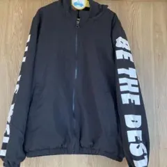 150㎝黒のフード付きジャケット