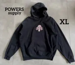 POWERS Supplyプリントフーディー　ブラック　XL Eric Elms