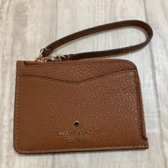 【新品アメリカ正規店購入】Kate spade/カードケース/ブラウン/定期入れ