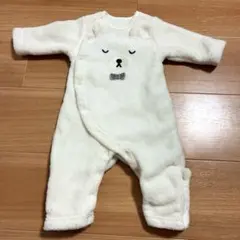 【新品未使用】ホワイトロンパース サイズ50-60