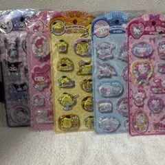 5枚ウォーターシール　水シール　５枚セット