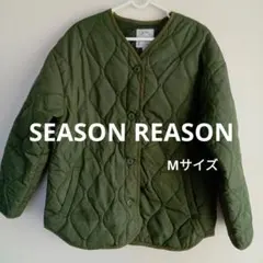 SEASON REASON カーキキルティングジャケット M