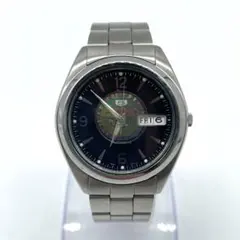 SEIKO セイコー 5 自動巻き時計 7S26-0060 デイデイト黒文字盤