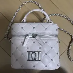 Darich キルティングビジュースクエアミニバッグ PNK