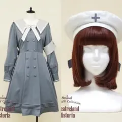 Amavel Classical Nurse ワンピース+ベレー帽セット