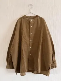 sasanqua by trees バンドカラーシェリーシャツ