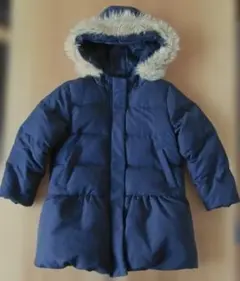 グローバルワーク L 120〜130 ダウンコート 紺 フード付き 女の子
