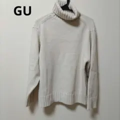 GU タートルネックニット 長袖 レディース