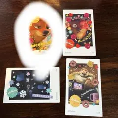 【オーマイカフェ】ズートピア ニックワイルド、クロウハウザー ステッカー 4枚！