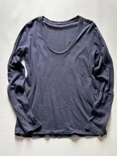 DENHAM ブルーグレー 長袖Tシャツ　デンハムのサムネイル