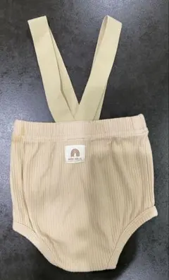 bebeholic べべホリック サスペンダーブルマ ベージュ（S）