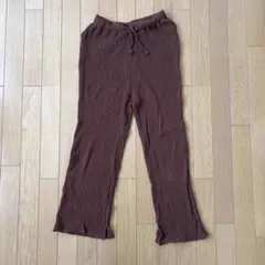 レディース　ニットパンツ　merlot 茶色　ブラウンのサムネイル
