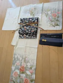 Atena様専用 訪問着/葡萄柄/袷＋帯 - メルカリ