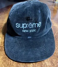 【美品】Supreme コーデュロイ ブラックキャップ 中古・古着通販】Supreme (シュプリーム) コーデュロイキャップ