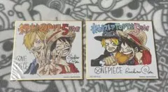 ONEPIECE 麦わらストア ワンピースタワー 5周年 ミニ色紙 複製サイン