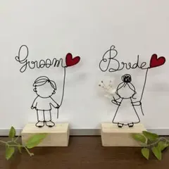 ウェルカムスペース　ワイヤーアート　ウェルカムサイン　受付サイン　結婚式