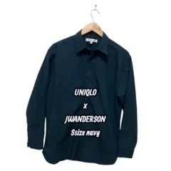 UNIQLO×JWANDERSON ユニクロ　長袖シャツ　S ネイビー