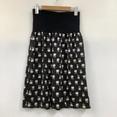 franche lippee 動物柄 フレアスカート ブラック M ペチパン付きのサムネイル