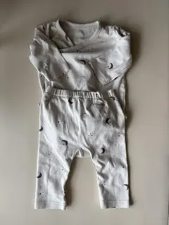 puppapupo 長袖　ロンパース　上下セット　60cm