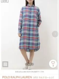 POLO RALPH LAUREN チェック柄シャツワンピース