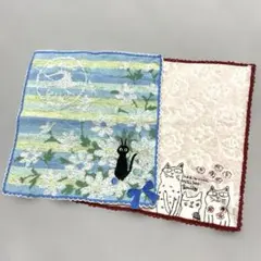 魔女の宅急便　ハンカチ　2枚セット　ノアファミリー　タオルハンカチ　猫　ネコのサムネイル