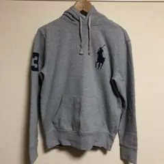 極美品Polo Ralph Lauren グレー パーカー メンズS 裏起毛