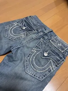 希少 TRUE RELIGION Ricky Big T ストレートデニム