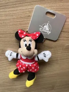 ミニーマウス ディズニー ぬいぐるみ ブラッシュキーチェーン キーホルダー