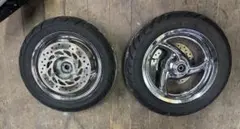ひ*り様 tzm tzm50r 前後ホイール ブレーキディスク スプロケット付き