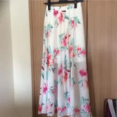 ロングスカート rienda 花柄