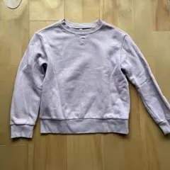 無印　薄紫 クルーネック トレーナー 130