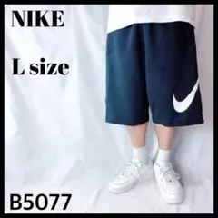 新品 NIKE ナイキ ビッグロゴ スウェット ハーフパンツ メンズ L 黒