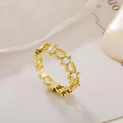 シンプル　C型リング　ハート　ジュエリー ♥️残りわずか♥️おしゃれ　ゴールド