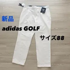 新品　アディダスゴルフ　パンツ　ストレッチ　シアサッカー　9部丈　ホワイト　88のサムネイル