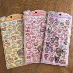 ゆ*し様 〈新品・正規品〉うるちゅるポップシール　サンリオ3枚セット