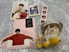 長尾謙杜　サンリオ　マスコット　シール　写真　セット