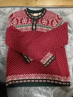 L.L.Bean 雪の結晶柄セーター M10-12
