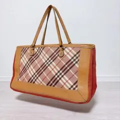 【美品】バーバリーブルーレーベル ミニボストン キャンバス ピンク y2k バーバリーブルーレーベル ミニボストン キャンバス ピンク y2k 良品
