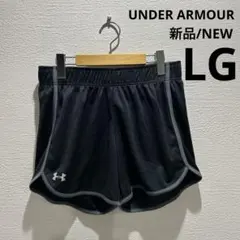アンダーアーマー 新品LG UNDER ARMOUR ハーフパンツ　黒 ブラック
