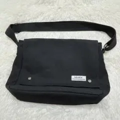 ★美品・訳あり❣️ショルダーバッグ メッセンジャーバッグ 黒 A4 大容量
