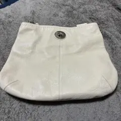 COACHレザートートバッグベージュ　肩掛け