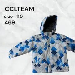 CCLTEAM キッズ 中綿ジャケット 110cm ブルー　スノーウェア　スキーのサムネイル