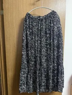 LEPSIM ロングスカート ブラック/ホワイト