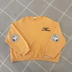 PEANUTS スヌーピー トレーナー オレンジ 140