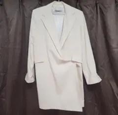 ZARA アイボリー ダブルブレストジャケットM