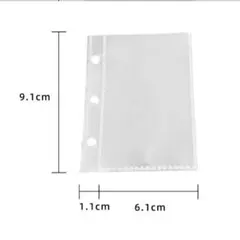 透明アルバムリフィル10枚（20ポケット）ミニサイズ カードホルダー シール帳