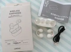 LAKOLE♡ワイヤレスイヤホン ホワイトのサムネイル
