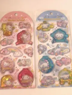 ハローキティ ホログラムシール 2シートセット