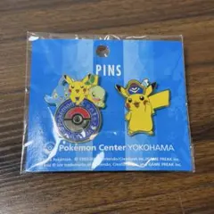 ポケモンセンター ヨコハマ 限定 ロゴピンズ2008 キャプテンピカチュウ ポケモンセンター ヨコハマ 限定 ロゴピンズ2008 キャプテンピカチュウ
